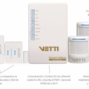 Kit Smart Alarm monitoreado con WiFi + 4G  (740-0929)